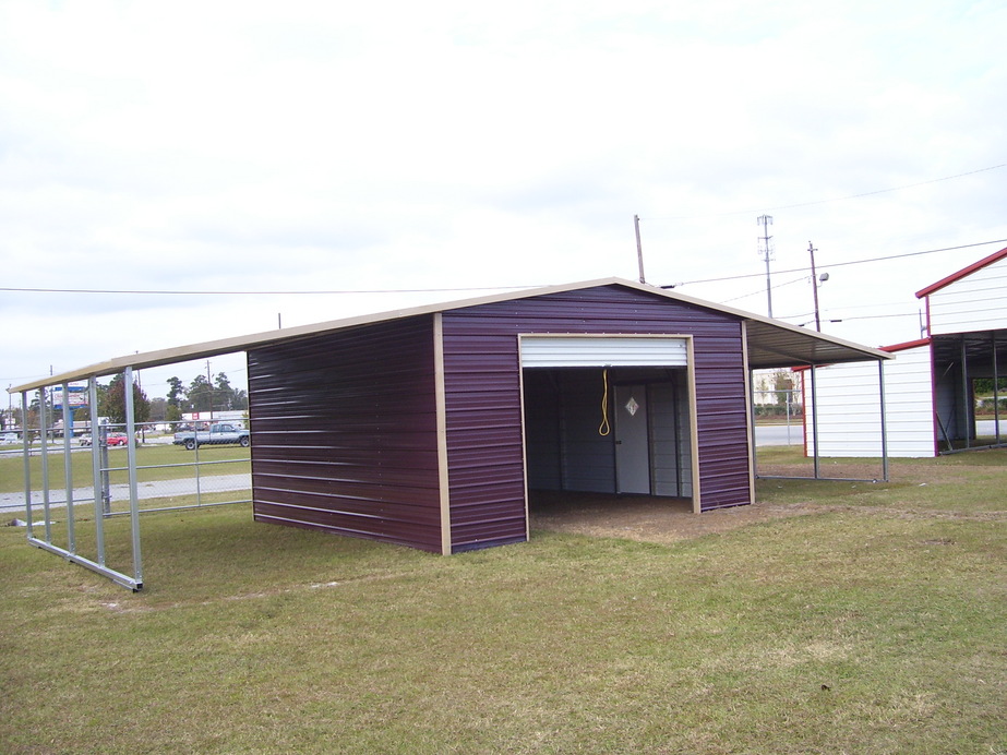 Enclosed Metal Barns