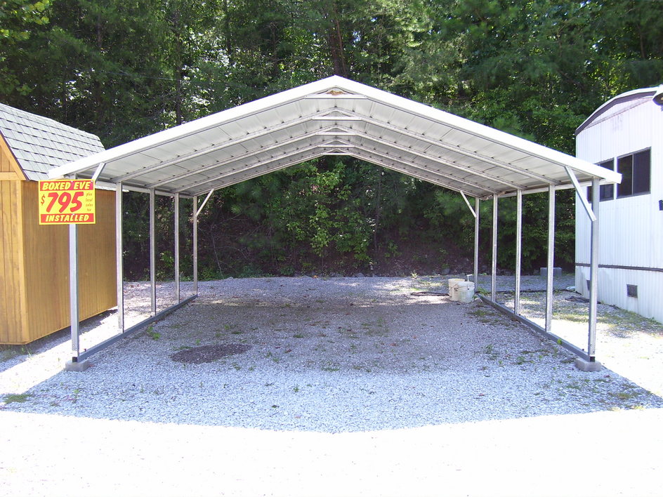 18 X 31 X 10 Metal Carport Rv Cover With Side Walls Installation Included Metal Carports Carport Building A Shed